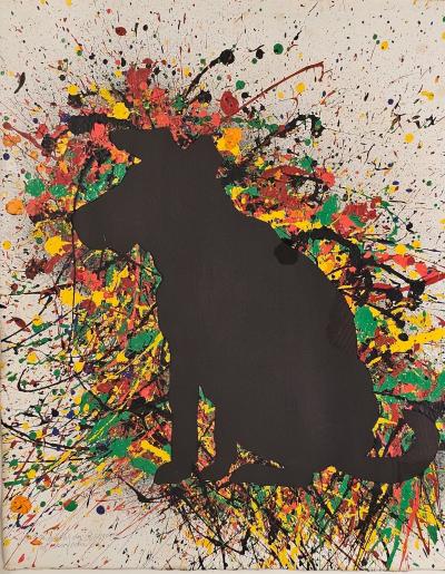 David Gilhooly Jackson Pollocks Dog A Shadow of His Former Self 1987