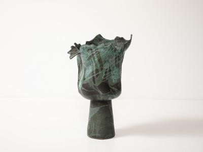 David Haskell Large Pedestal Vase 2 by David Haskell