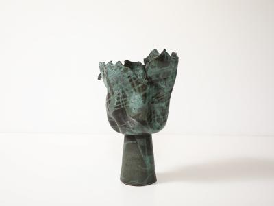 David Haskell Large Pedestal Vase 2 by David Haskell