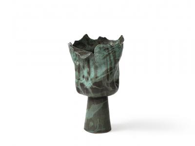 David Haskell Large Pedestal Vase 2 by David Haskell