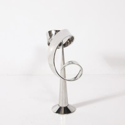 David Herschler Mid Century Modernist Elijah David Herschler Chrome Kinetic Sculpture