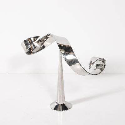 David Herschler Mid Century Modernist Elijah David Herschler Chrome Kinetic Sculpture