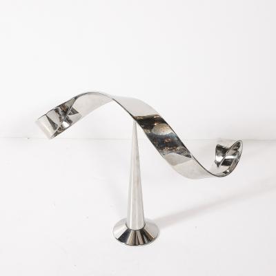 David Herschler Mid Century Modernist Elijah David Herschler Chrome Kinetic Sculpture