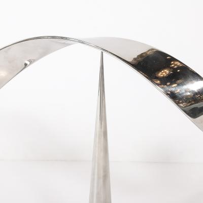 David Herschler Mid Century Modernist Elijah David Herschler Chrome Kinetic Sculpture