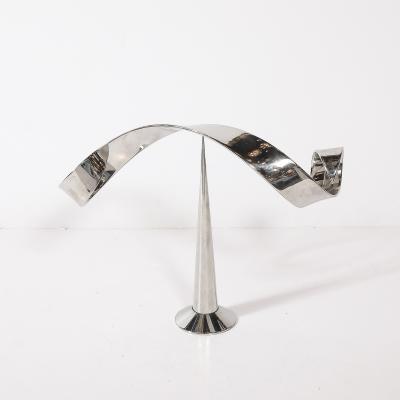 David Herschler Mid Century Modernist Elijah David Herschler Chrome Kinetic Sculpture
