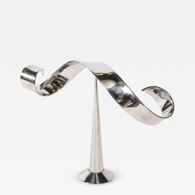 David Herschler Mid Century Modernist Elijah David Herschler Chrome Kinetic Sculpture