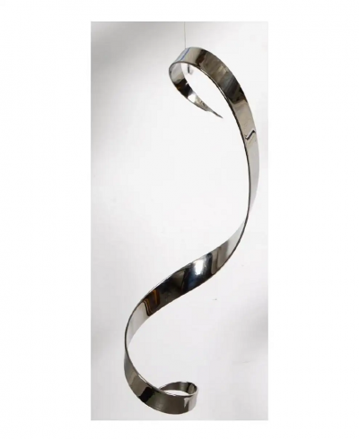David Herschler Stainless Steel Ribbon Sculpture by E David Hershler