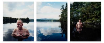 David Hilliard Triptych Photographs Rock Bottom by David Hilliard