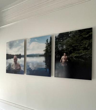 David Hilliard Triptych Photographs Rock Bottom by David Hilliard