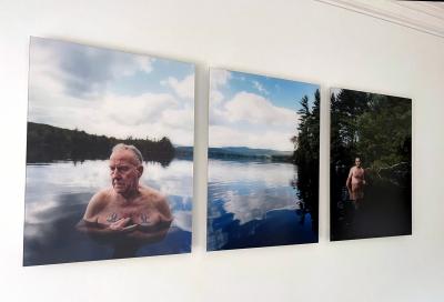 David Hilliard Triptych Photographs Rock Bottom by David Hilliard