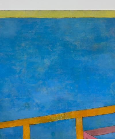 David Hockney Monumental Michael Decain Abstract Landscape Painting Hockney Style