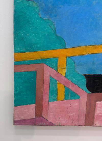 David Hockney Monumental Michael Decain Abstract Landscape Painting Hockney Style