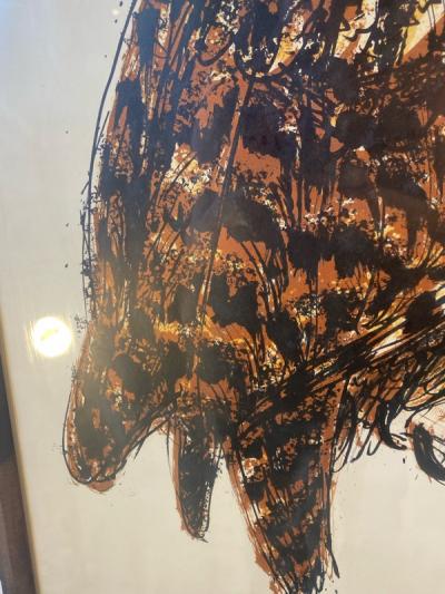 David Kosler BRIGHT POP ART OWL LITHOGRAPH BY DAVID KOSLER