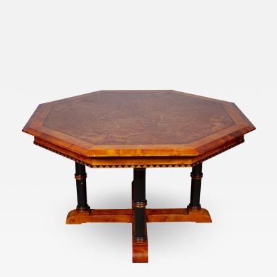 David Linley David Linley Burl Walnut Center Table