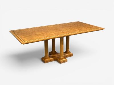 David Linley David Linley Inlaid Dining Table Burlwood Oak United Kingdom 2000s