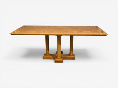 David Linley David Linley Inlaid Dining Table Burlwood Oak United Kingdom 2000s