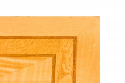 David Linley English Contemporary Cherry Maple and Burr ash Three Drawer Writing