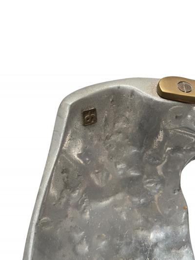 David Marshall 1970s Brutalist Log holder by David Marshall