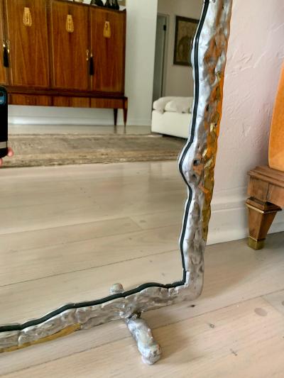 David Marshall David Marshall Brutal Style Brass and Aluminum Vanity Mirror