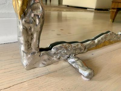 David Marshall David Marshall Brutal Style Brass and Aluminum Vanity Mirror