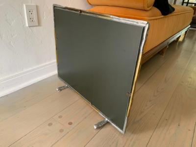 David Marshall David Marshall Brutal Style Brass and Aluminum Vanity Mirror