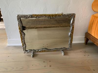 David Marshall David Marshall Brutal Style Brass and Aluminum Vanity Mirror