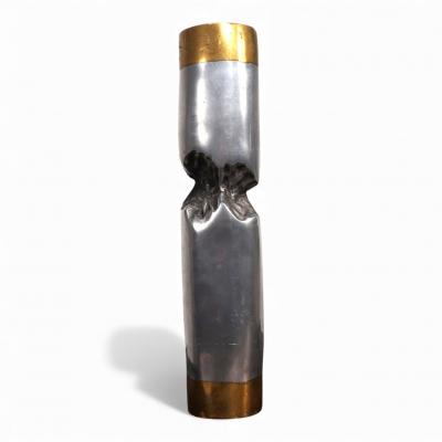 David Marshall Marshall Disenos sculpture Brutalist candlestick by David Marshall 1980