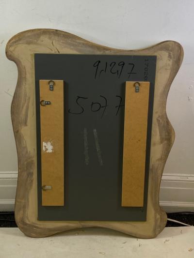 David Marshall SCULPTURAL MODERNIST MIRROR BY DAVID MARSHALL