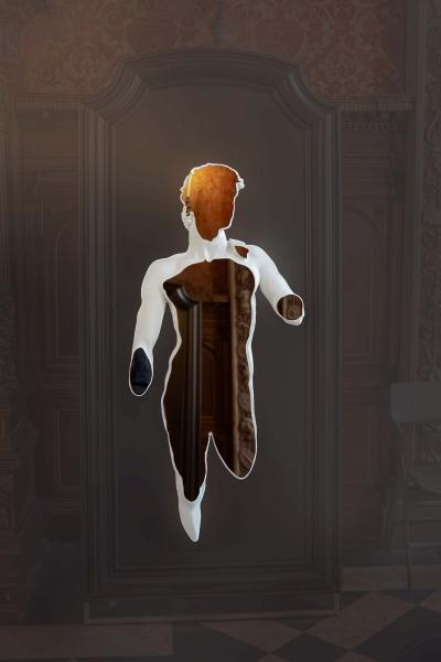 David Mirror Sculpture Augmented Reality by Eduard Locota