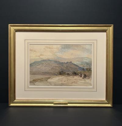 David Roberts David Roberts R A London Distance view of Sebaste Ancient Samaria 