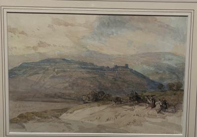 David Roberts David Roberts R A London Distance view of Sebaste Ancient Samaria 