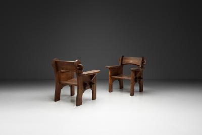 David Rosen Pair of Berga Armchairs by David Ros n for Nordiska Kompaniet Sweden 1940s