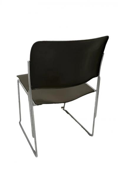 David Rowland Set of 4 Stackable 40 4 Chairs By David Rowland in Dark Brown