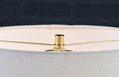 David Shreve Sculpted Walnut Brass Table Lamp for V H Woolums