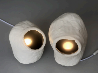 David Somlo Fish Mouth Lamps by David Somlo