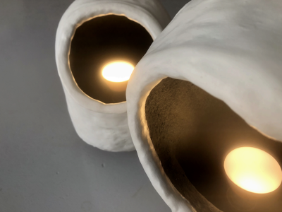 David Somlo Fish Mouth Lamps by David Somlo