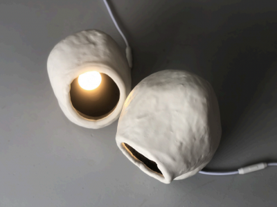 David Somlo Fish Mouth Lamps by David Somlo