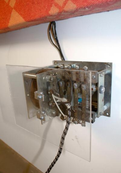 David Szfranski David Szfranski Pink Psychedelic Mechanical Blinking Light Sculpture