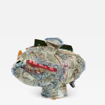 David T Kim Abstract Ceramic Translated Vase 1 from Korean American David T Kim