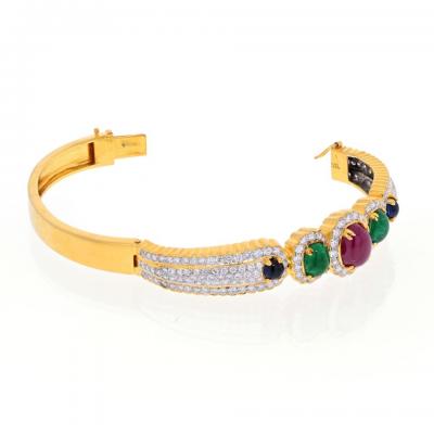 David Webb 18K Yellow Gold Bracelet