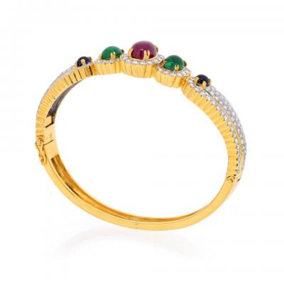 David Webb 18K Yellow Gold Bracelet