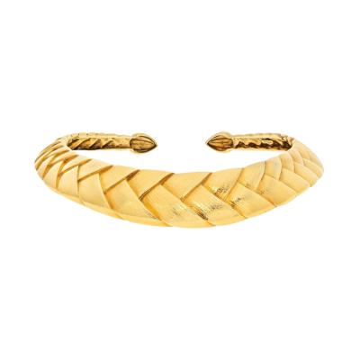 David Webb DAVID WEBB 18K YELLOW GOLD BRAIDED COLLAR NECKLACE