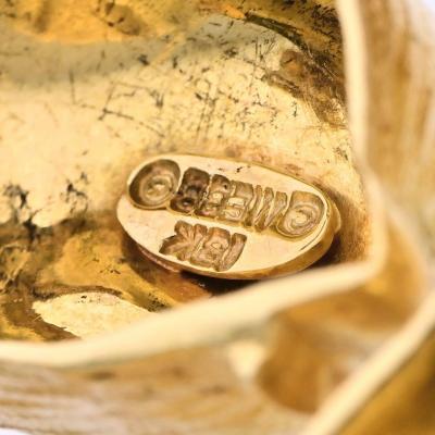 David Webb DAVID WEBB 18K YELLOW GOLD PISCES ZODIAC MEDALLION BROOCH PENDANT