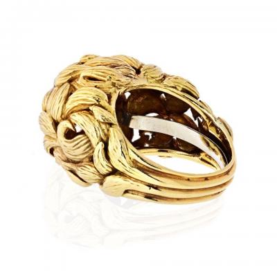 David Webb DAVID WEBB 1970S 18K YELLOW GOLD SWIRL RING