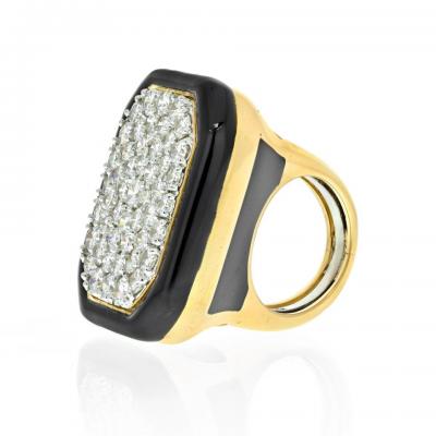 David Webb DAVID WEBB DIAMOND CLUSTER LARGE IMPRESSIVE STATETEMENT RING