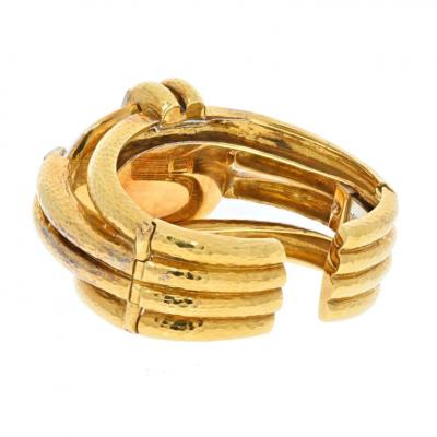 David Webb DAVID WEBB PLATINUM 18K YELLOW GOLD BRACELET