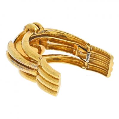 David Webb DAVID WEBB PLATINUM 18K YELLOW GOLD BRACELET