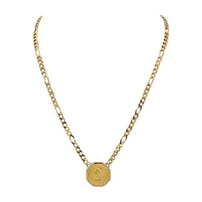 David Webb DAVID WEBB PLATINUM 18K YELLOW GOLD NECKLACE