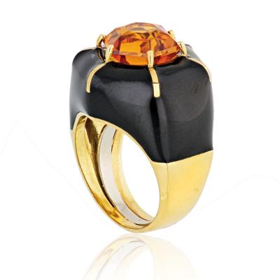 David Webb David Webb 18K Gold Hexagon Ring