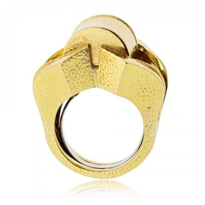 David Webb David Webb 18K Yellow Gold Sculptural Ring